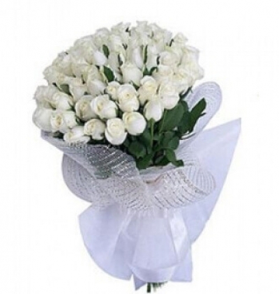 sepette beyaz güller Çiçeği & Ürünü 41 Beyaz Gül Buketi 